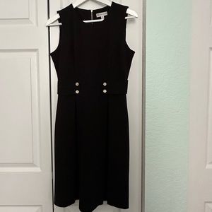Neiman Marcus Black Dress with Buttons